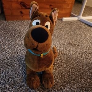 Vintage 1998 Cartoon Network Scooby-Doo Plush Stuffed Animal Dog Brown